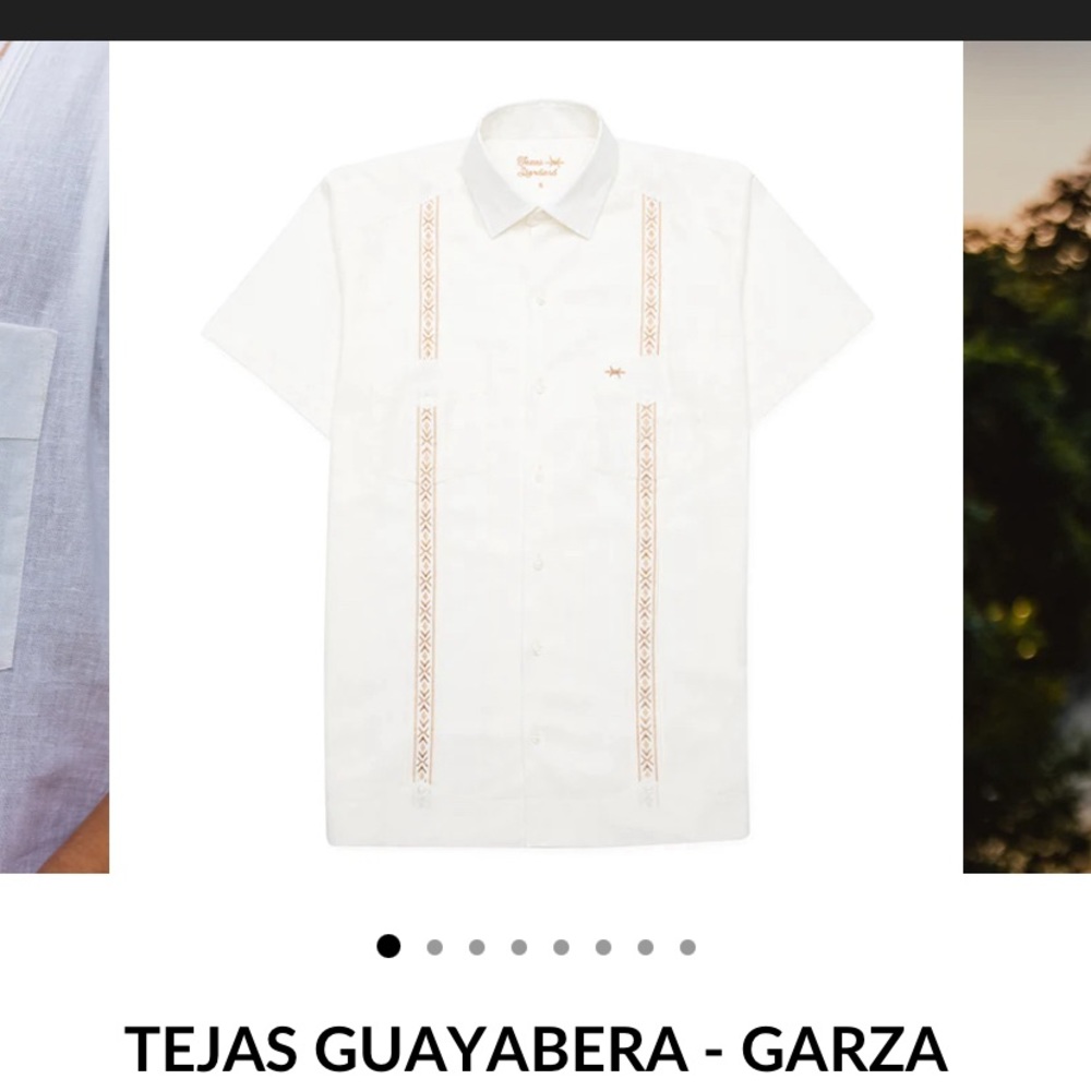 Worn once, in great condition. Men Texas Standard Guayabera shirt.